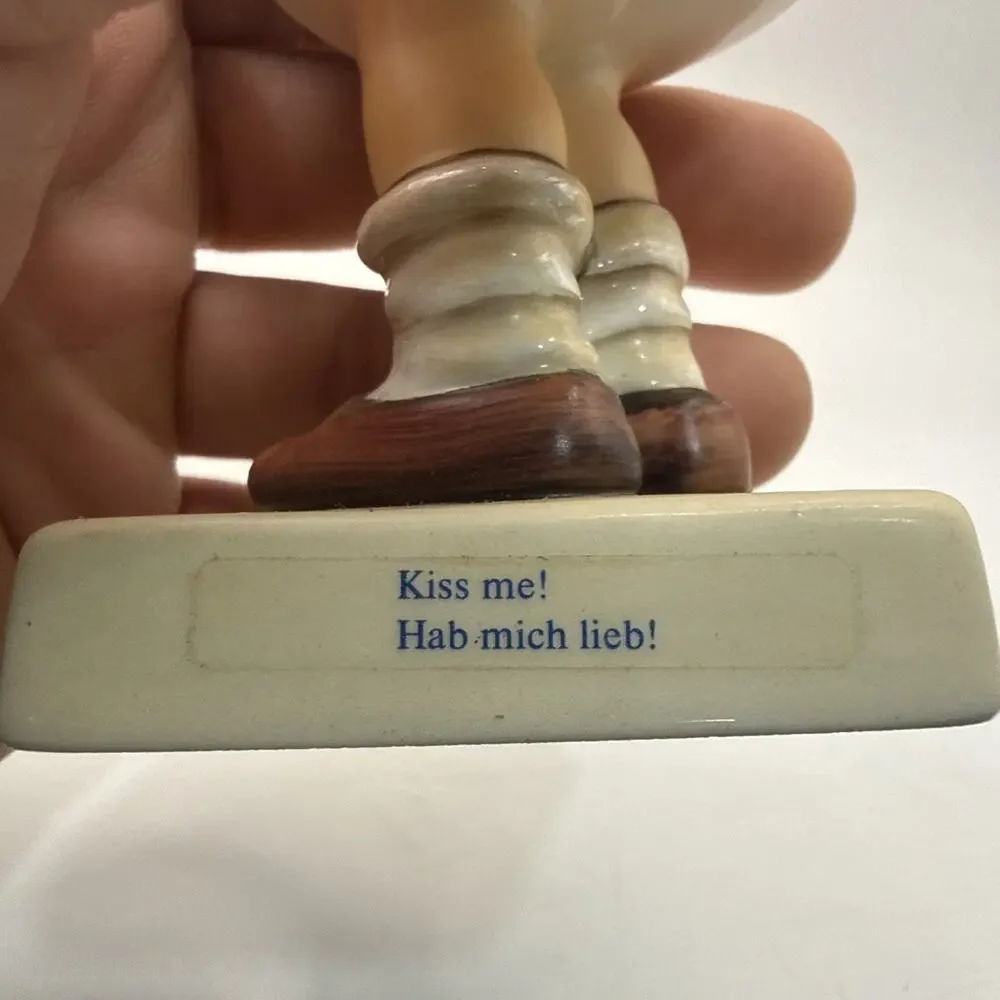 1960’s Rare FIRST VERSION, TMK3,HUMMEL GOEBEL “KISS ME” WITH SOCKS #311 *
